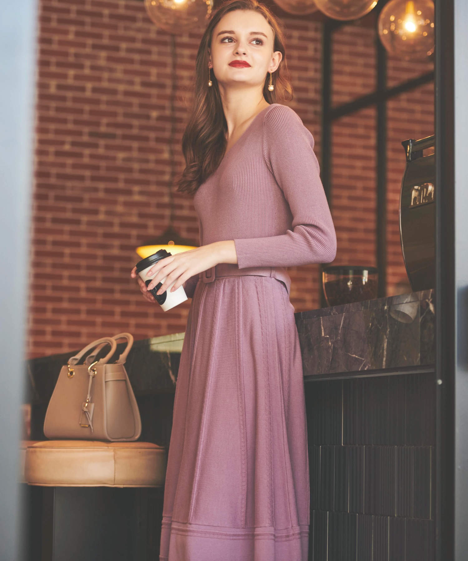 リブフレアニットワンピ | ニットワンピース | NOELA OFFICIAL WEB STORE