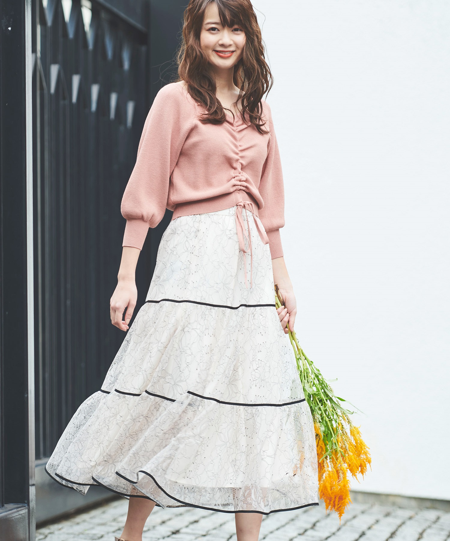 配色レーススカート | フレアスカート | NOELA OFFICIAL WEB STORE