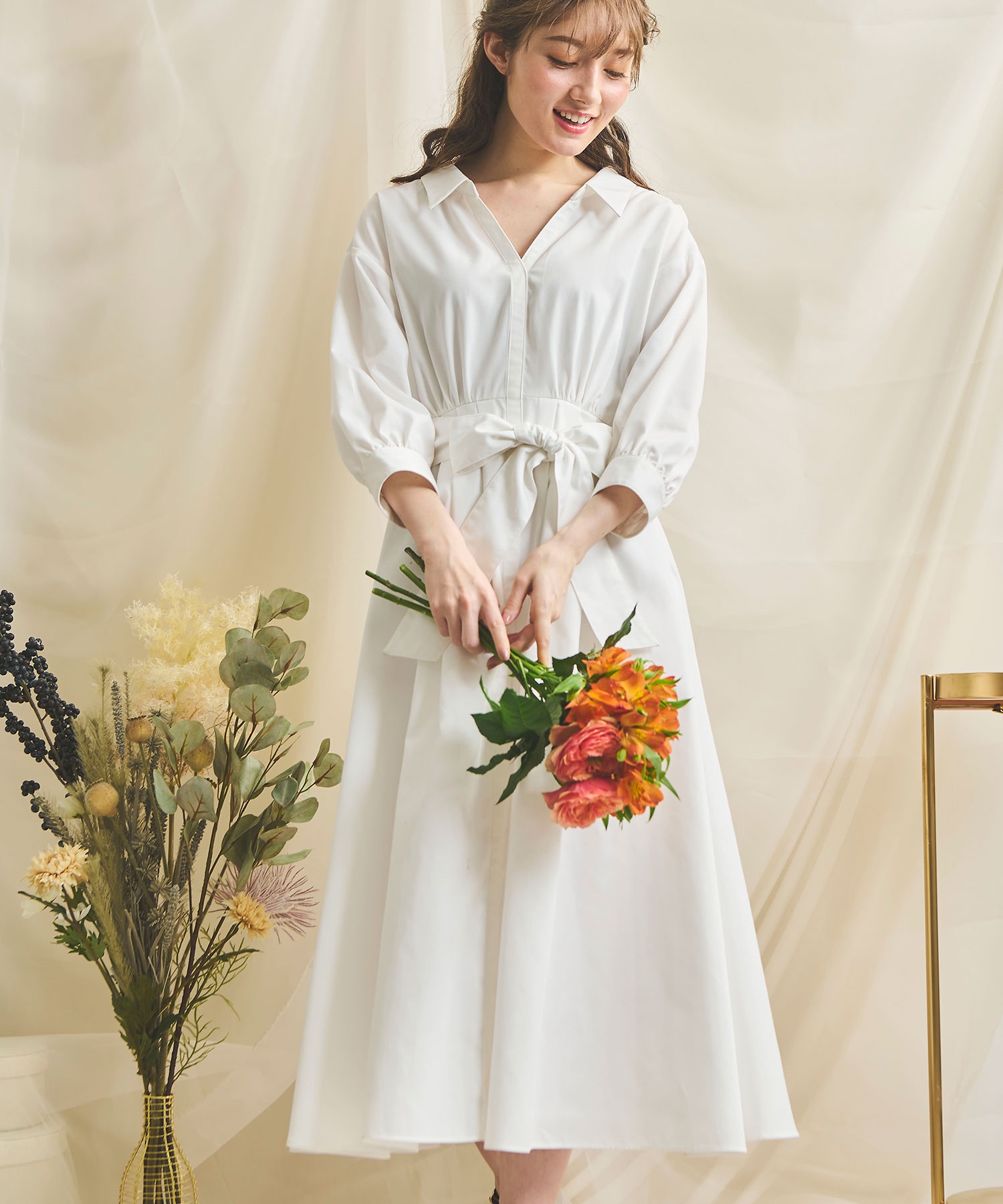 ボリュームフレアシャツワンピ | ロングワンピース | NOELA OFFICIAL