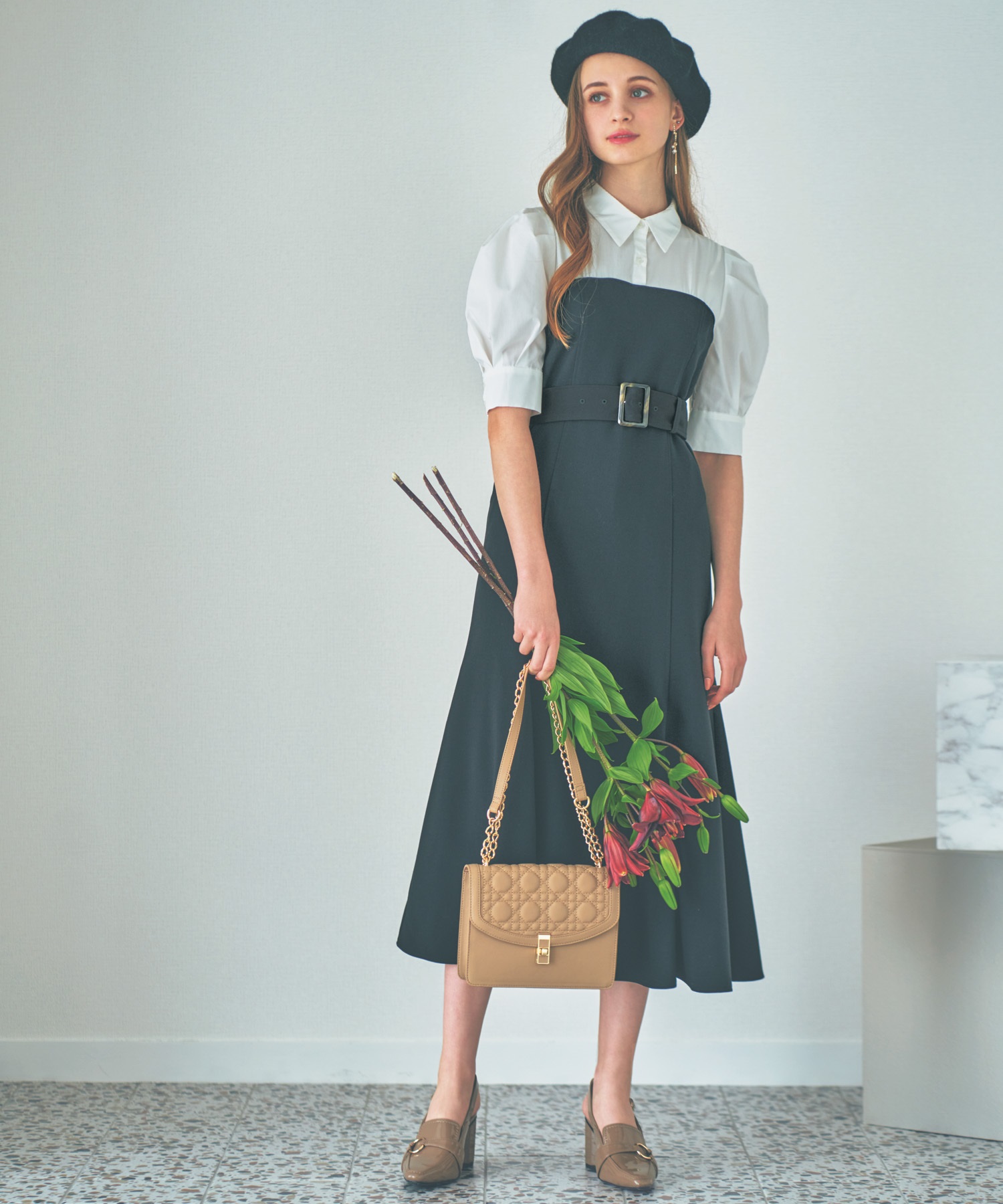 シャツドッキングビスチェワンピ | ロングワンピース | NOELA OFFICIAL