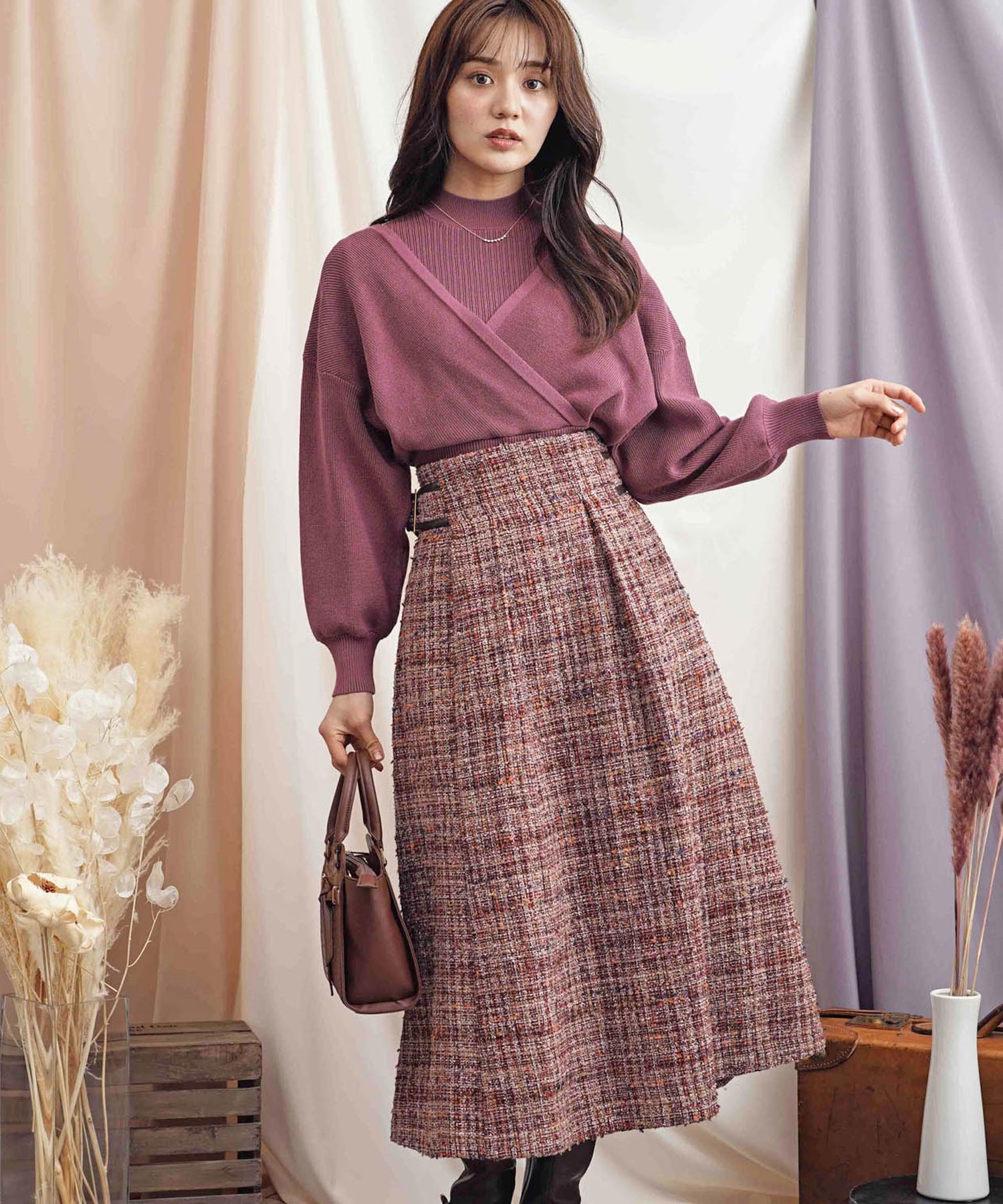 チェックパターンフレアスカート | フレアスカート | NOELA OFFICIAL