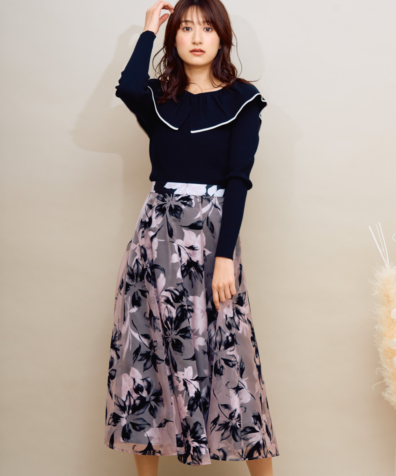 プリント×フロッキースカート | フレアスカート | NOELA OFFICIAL WEB
