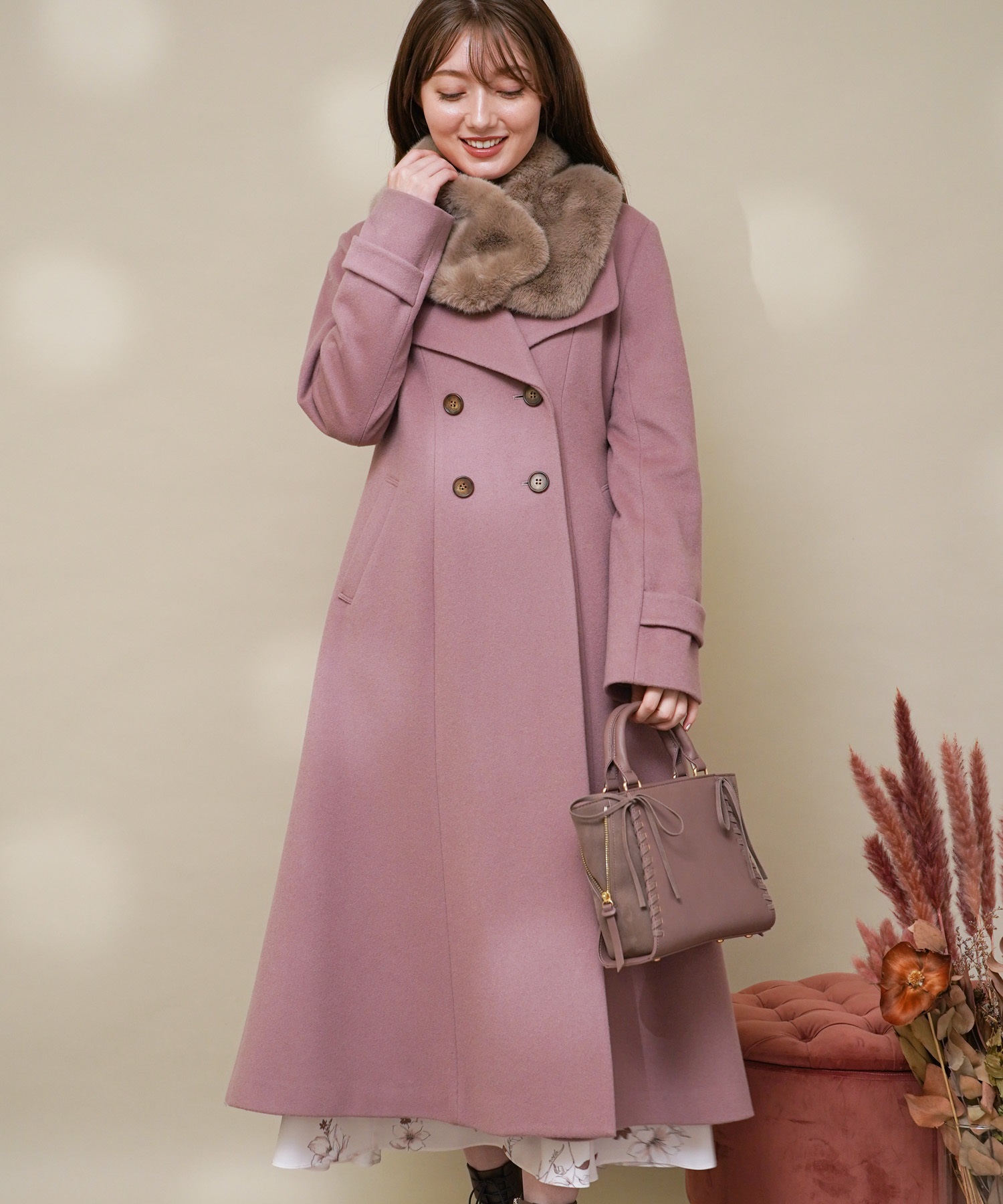 エコファーティペット付コート | コート | NOELA OFFICIAL WEB STORE