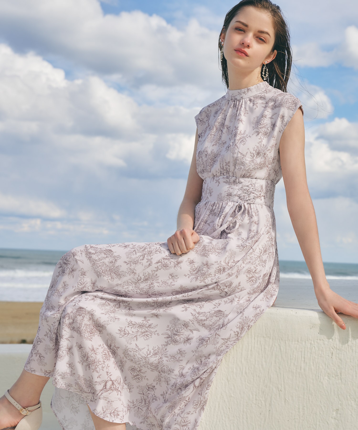 トワルドジュイプリントワンピース | ロングワンピース | NOELA