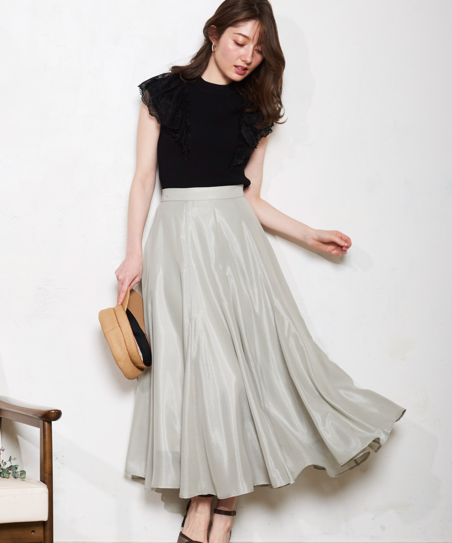 シャイニーフレア切替スカート | フレアスカート | NOELA OFFICIAL WEB