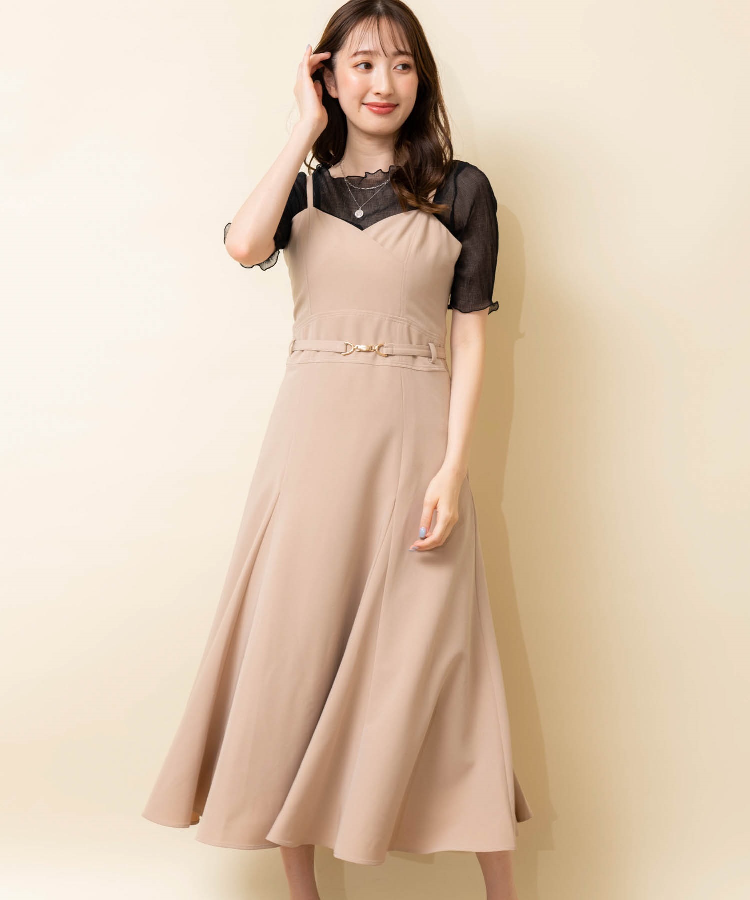 ビット付ボリュームキャミワンピ | キャミワンピース | NOELA OFFICIAL