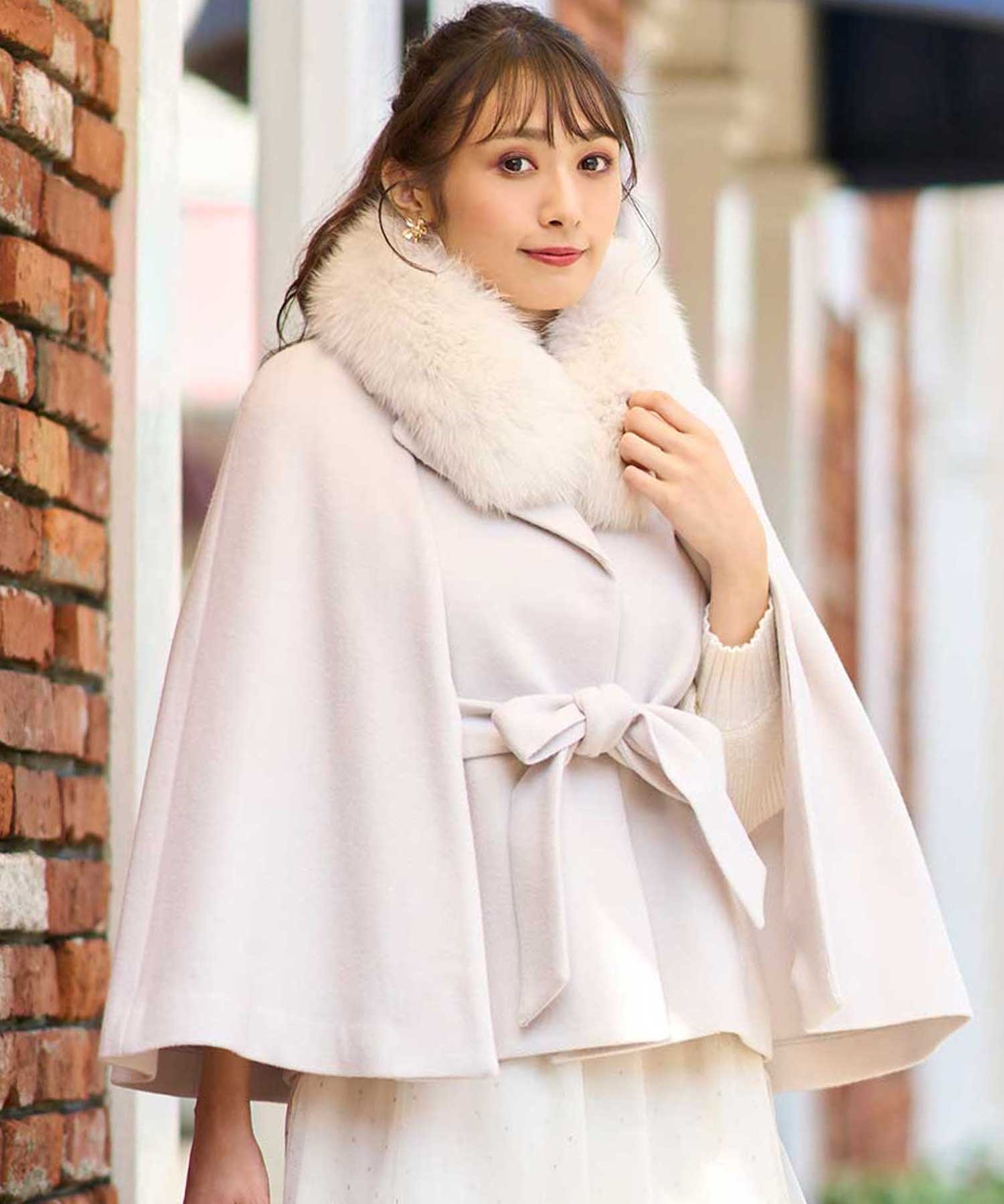 ファースリットケープコート | コート | NOELA OFFICIAL WEB STORE