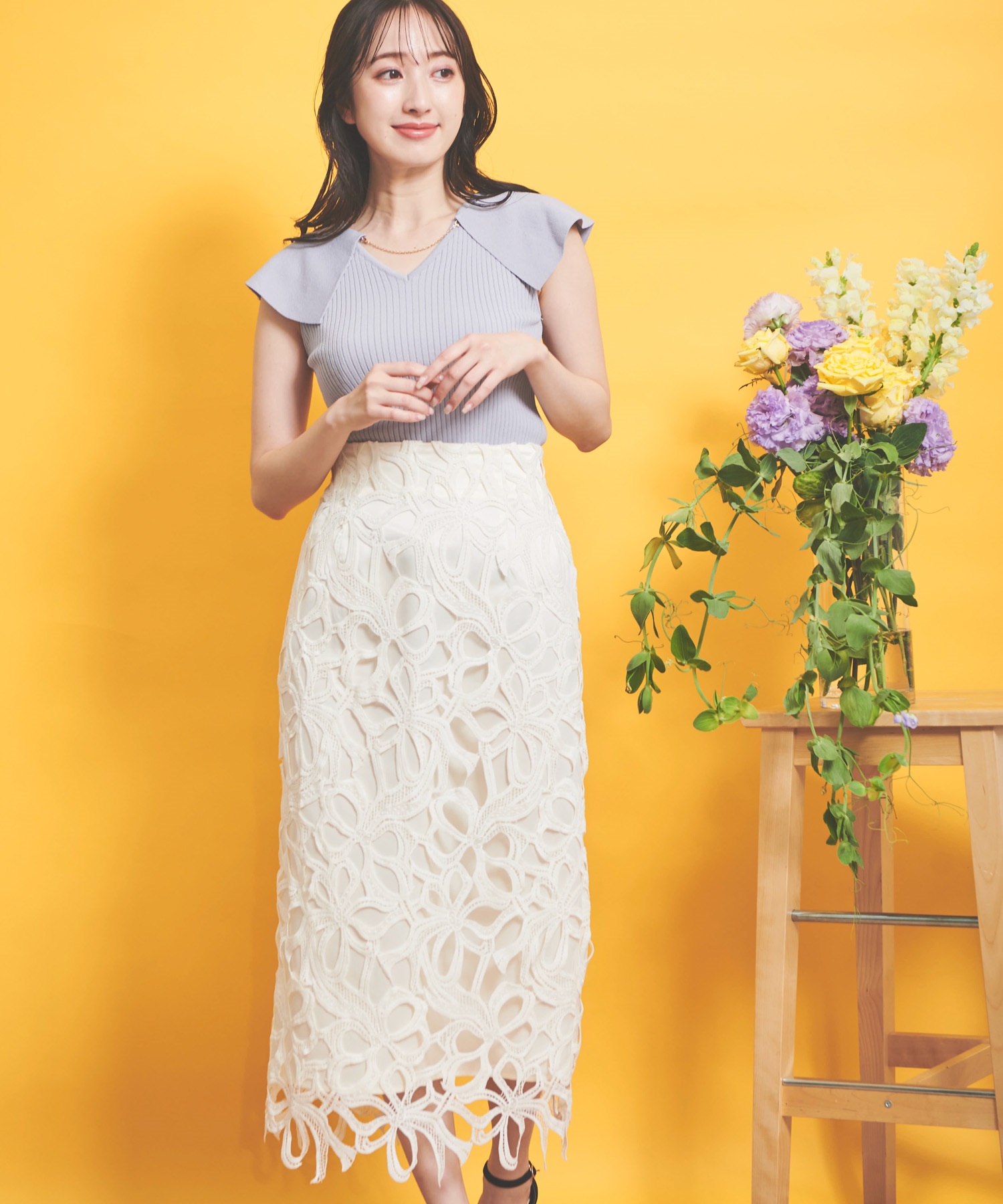 Lily Sunocoff レース タイトスカート Skirt | Lily Sunocoff Official