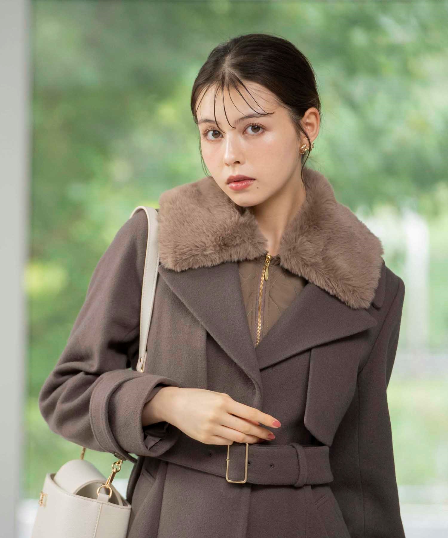 ファー付マルチロングコート | コート | NOELA OFFICIAL WEB STORE