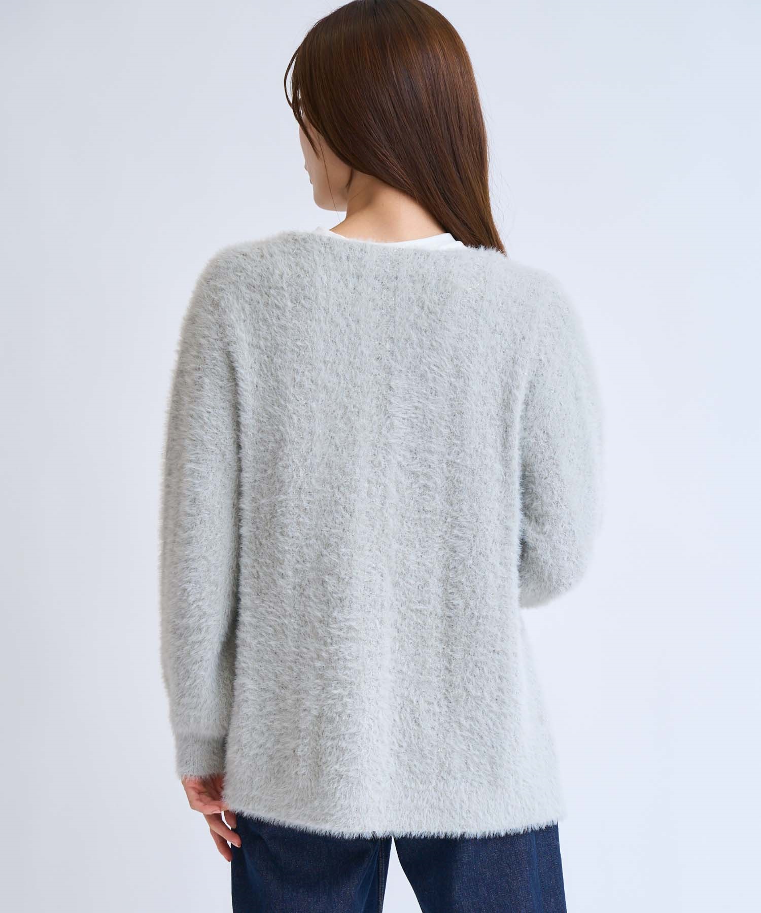 フェザーラメ柄編みカーディガン | カーディガン | NOELA OFFICIAL WEB