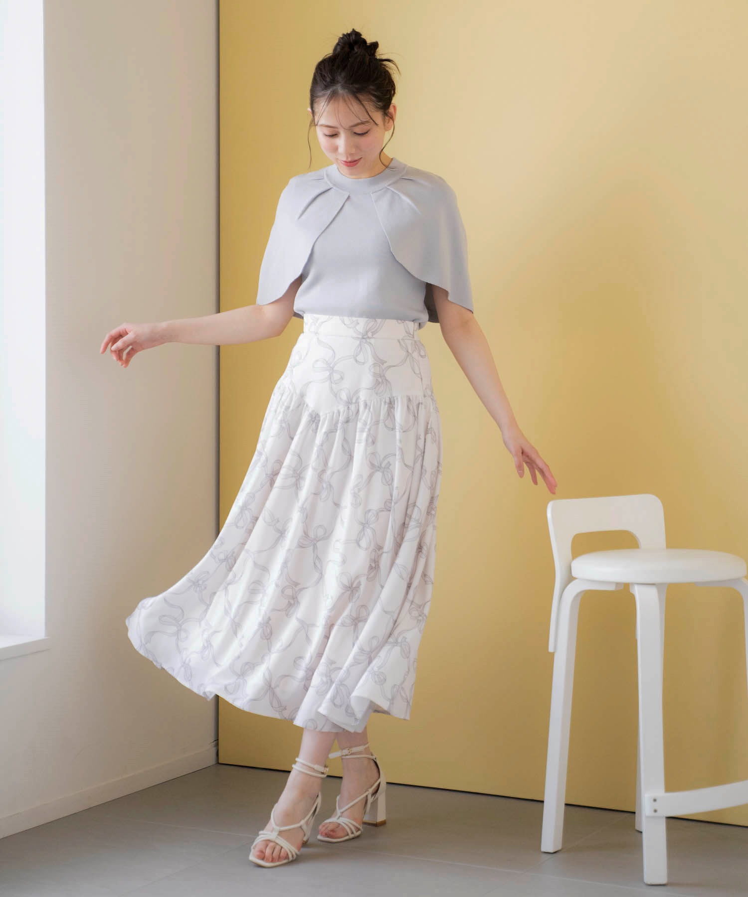 リボンチェックスカート | フレアスカート | NOELA OFFICIAL WEB STORE