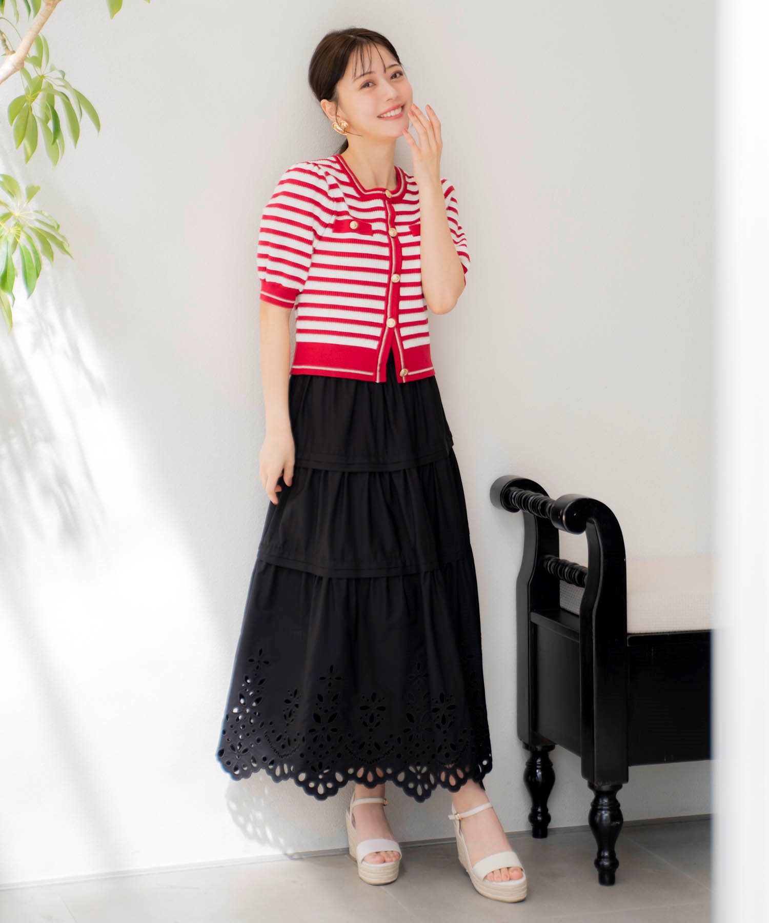 刺繍マキシスカート | フレアスカート | NOELA OFFICIAL WEB STORE