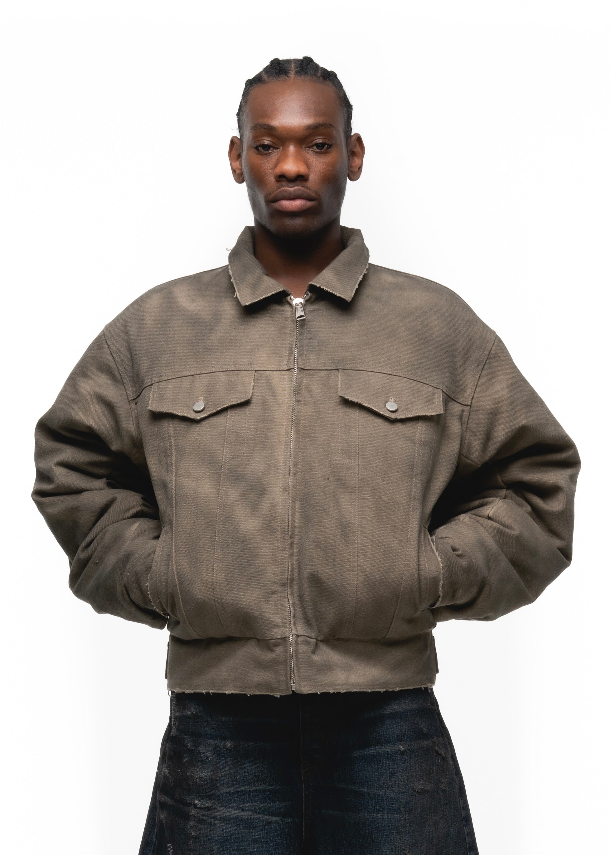 REVERSIBLE USED TRUCKER DENIM JACKET – NO/FAITH STUDIOS