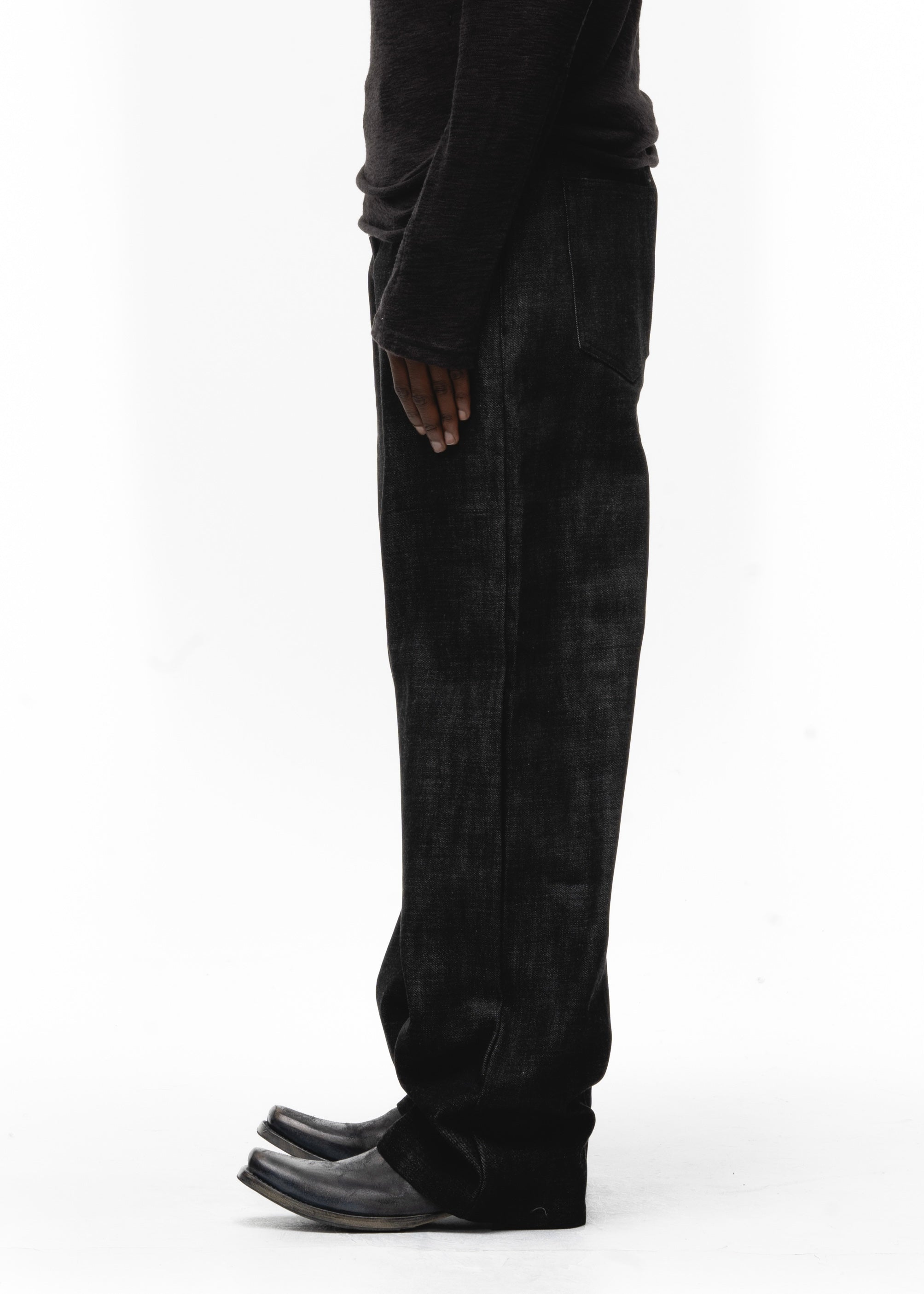 RAW DENIM JAPANESE REGULAR FIT BLACK – NO/FAITH STUDIOS