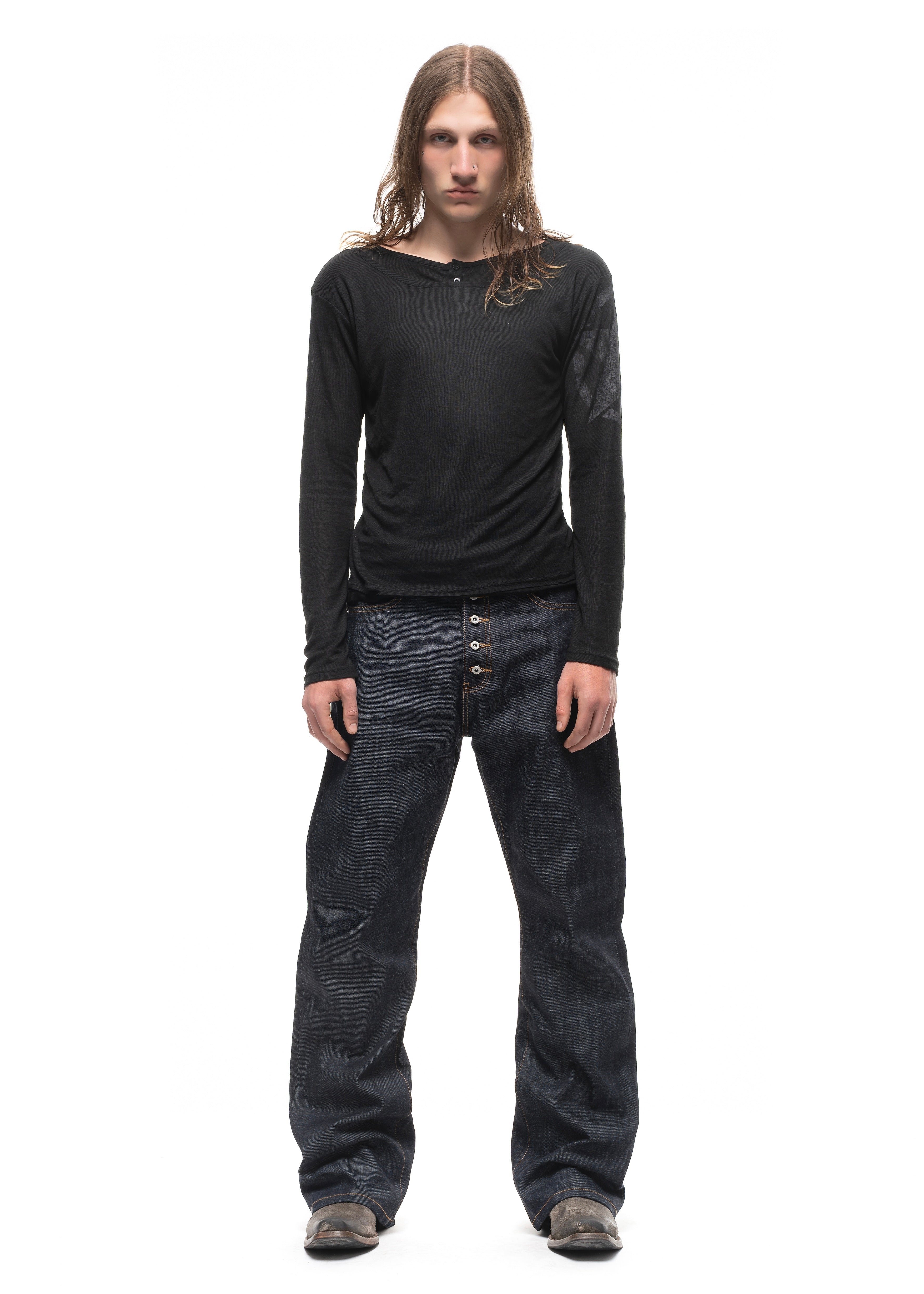 RAW DENIM JAPANESE BOOTCUT FIT BLUE – NO/FAITH STUDIOS