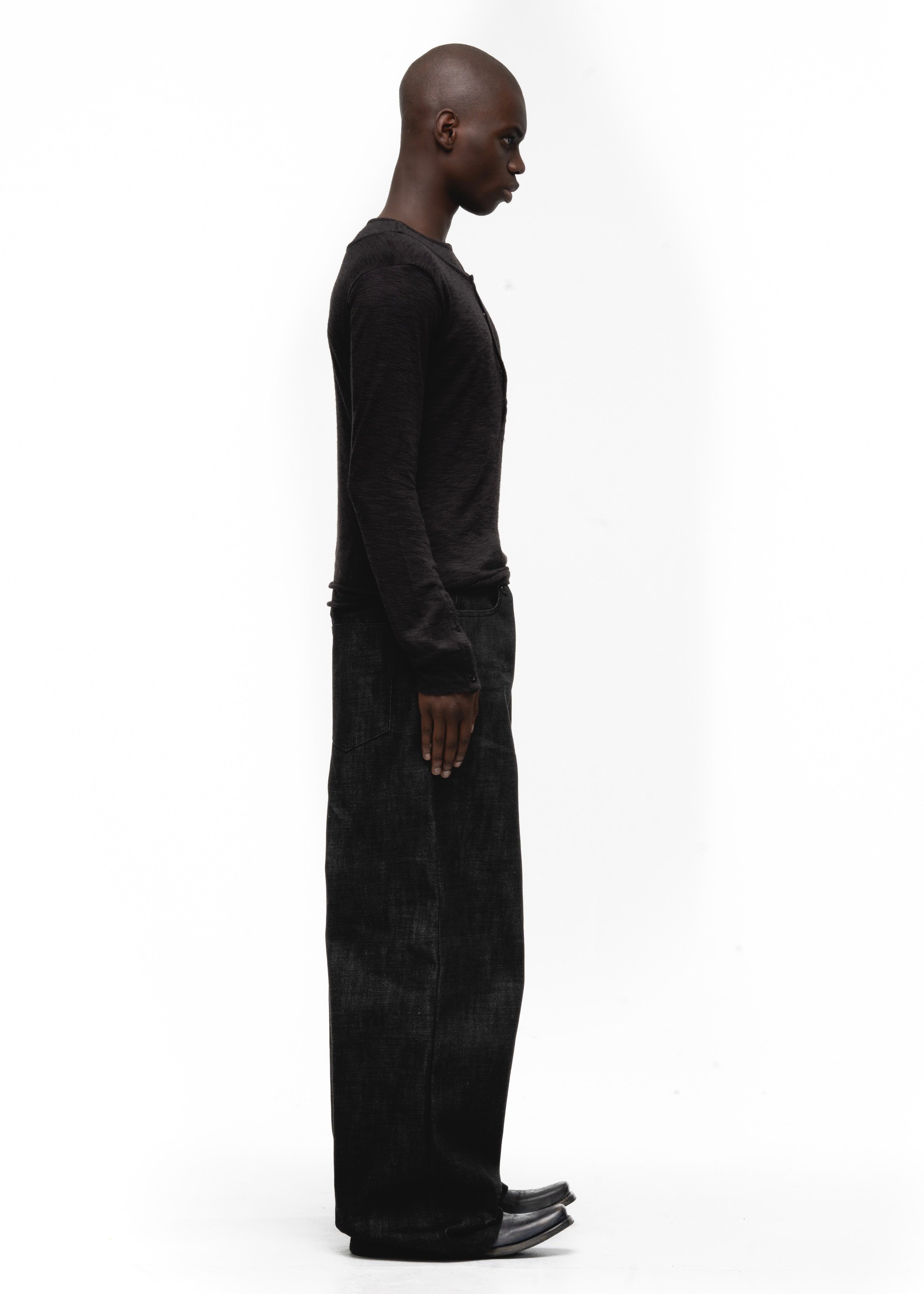 RAW DENIM JAPANESE LOOSE FIT BLACK – NO/FAITH STUDIOS