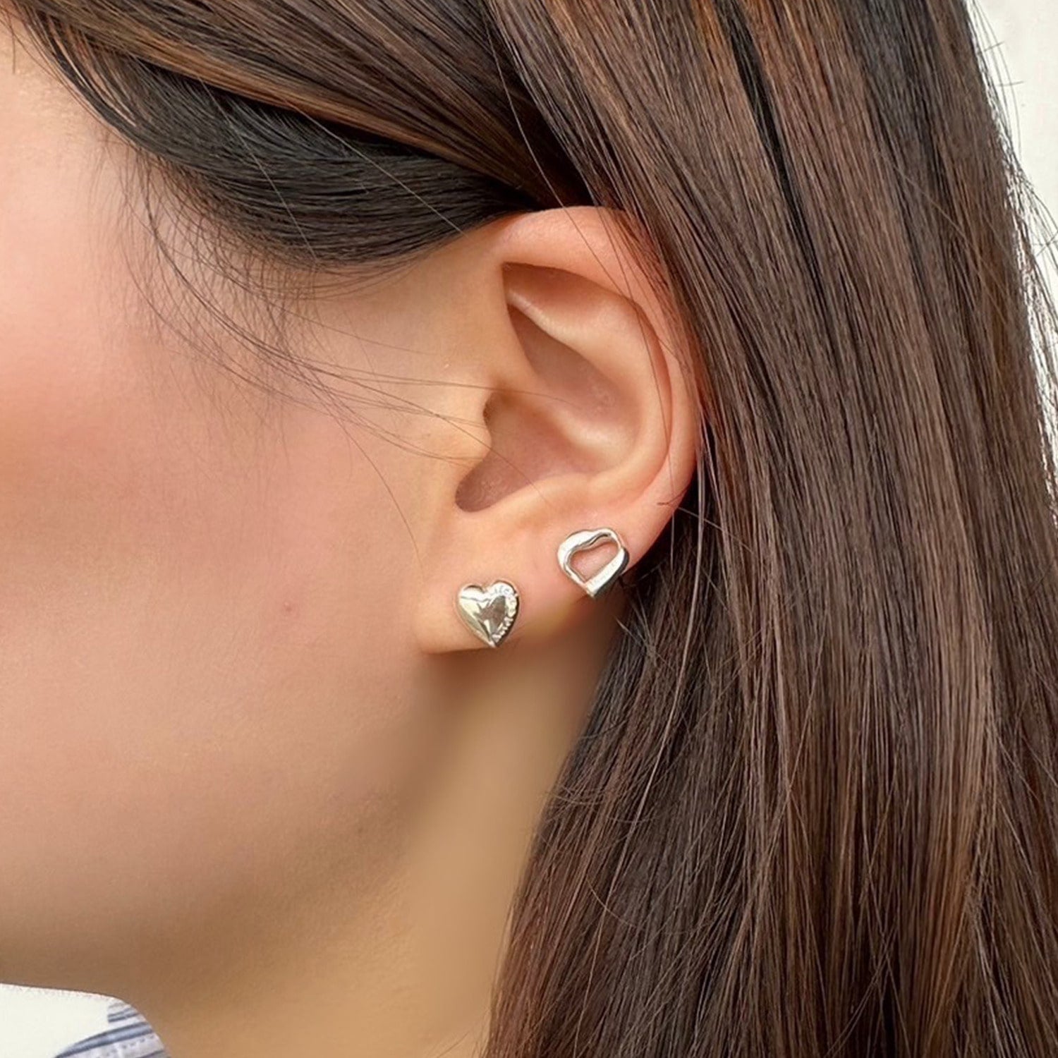 J&Y SYSTEM) 正品 クロームハーツフープ形 ピアス 片耳用 J&Y SYSTEM