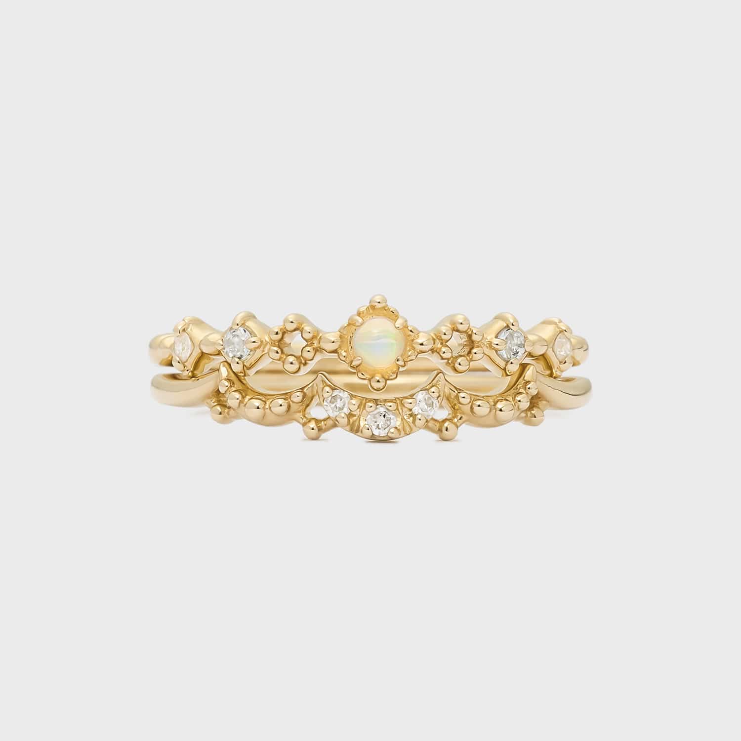Pocket Ring】K10オパールピンキーリング｜Pocket Ring（ピンキー