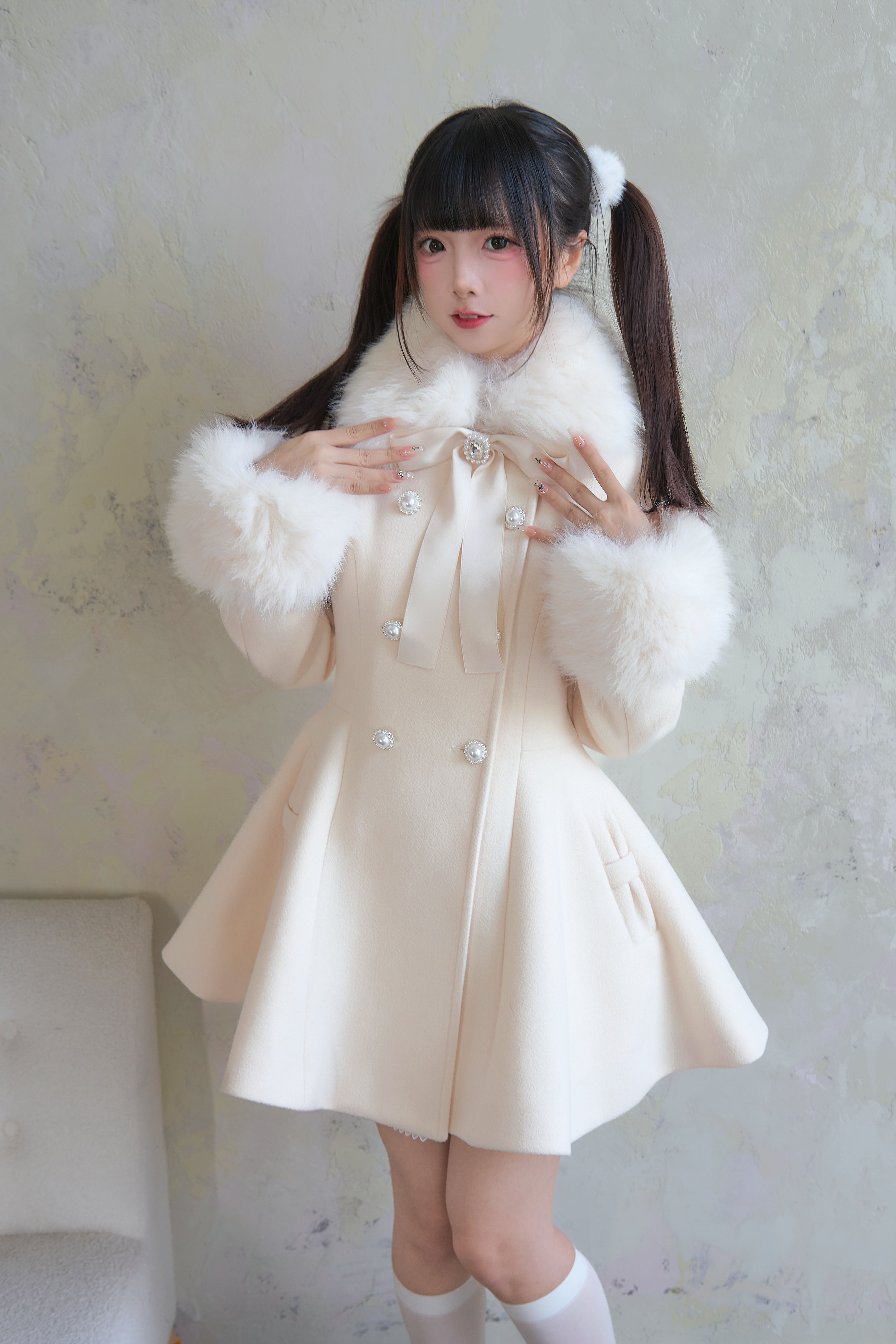 ファーフレアパールダブルコート – NoGenki