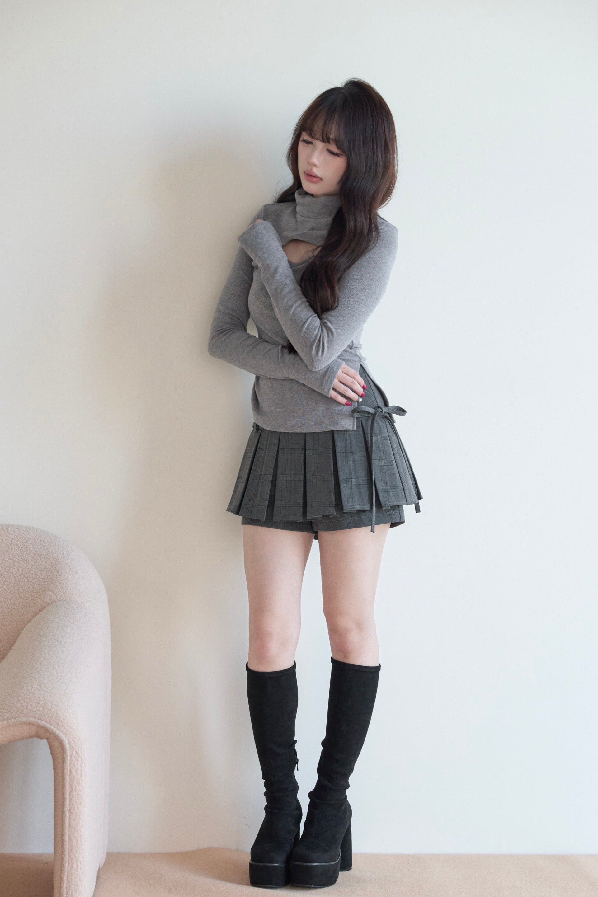 BunnyLis:リボンオフショルダーニットトップス – NoGenki