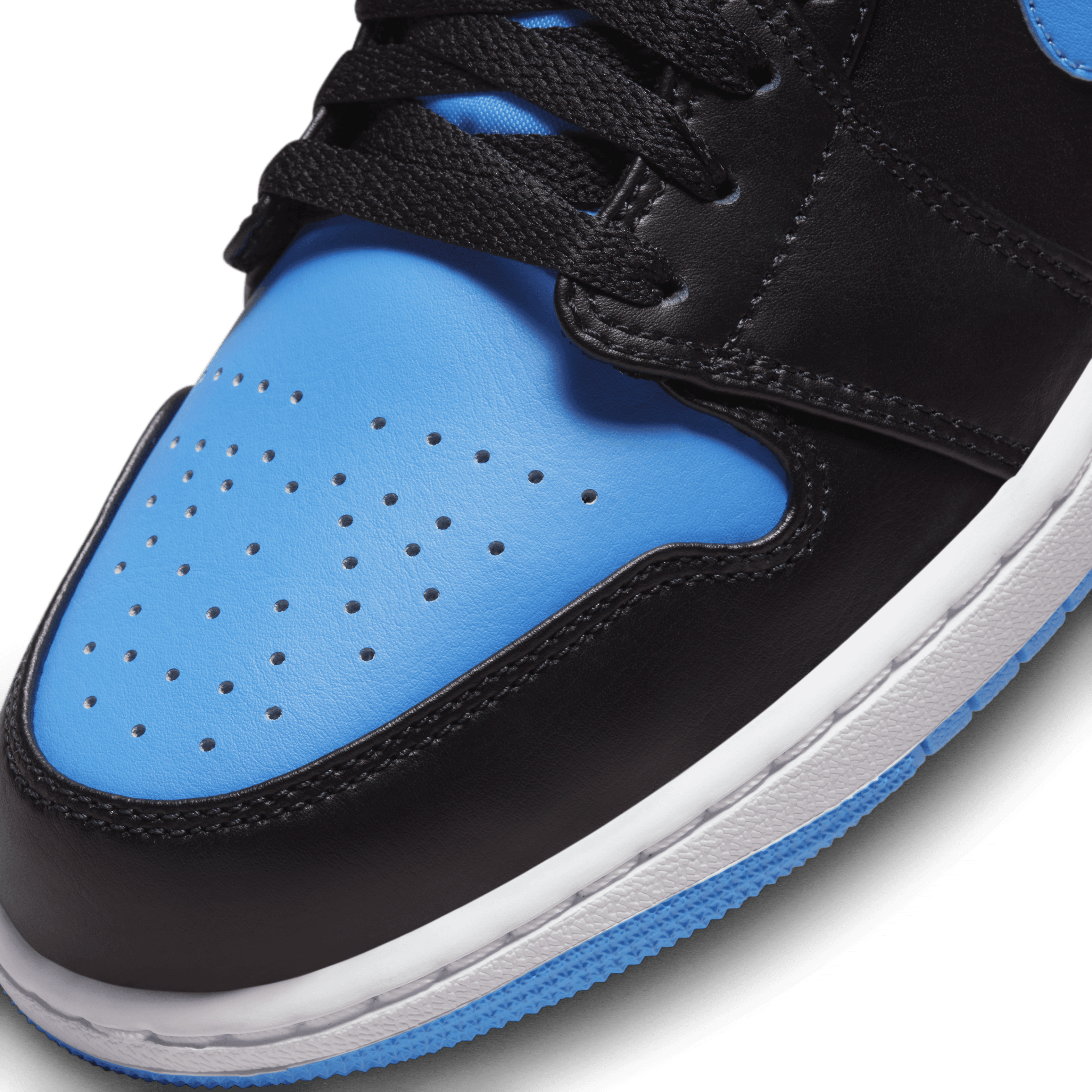 Jordan - Men - Air Jordan 1 Low - Black/University Blue/White – Nohble