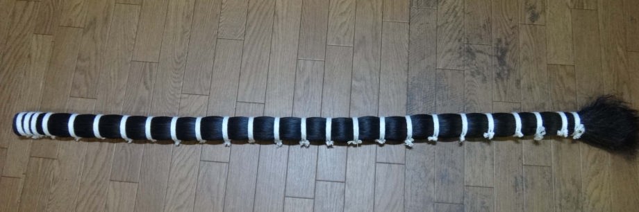 面の髪、髭の材料、馬毛の販売