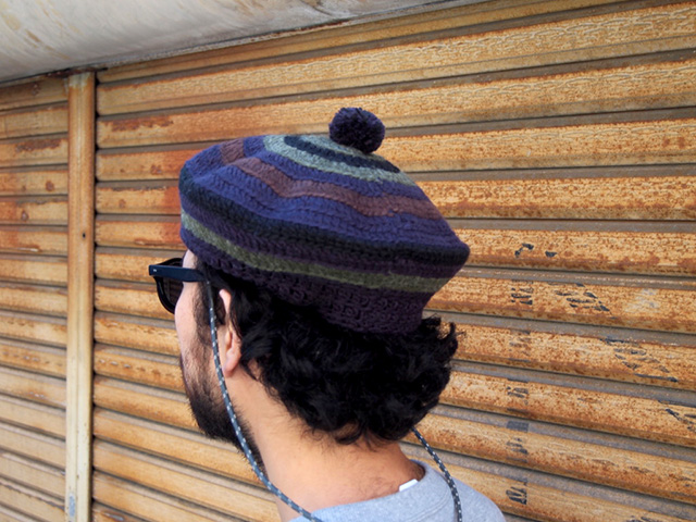 COMFORTABLE REASON, “Stripe Tam O'Shanter Hat” - notwonderstore