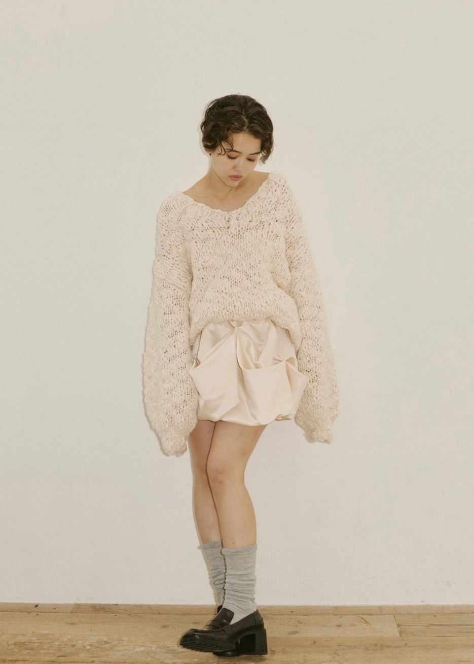 drape mini skirt – NOTRE émor