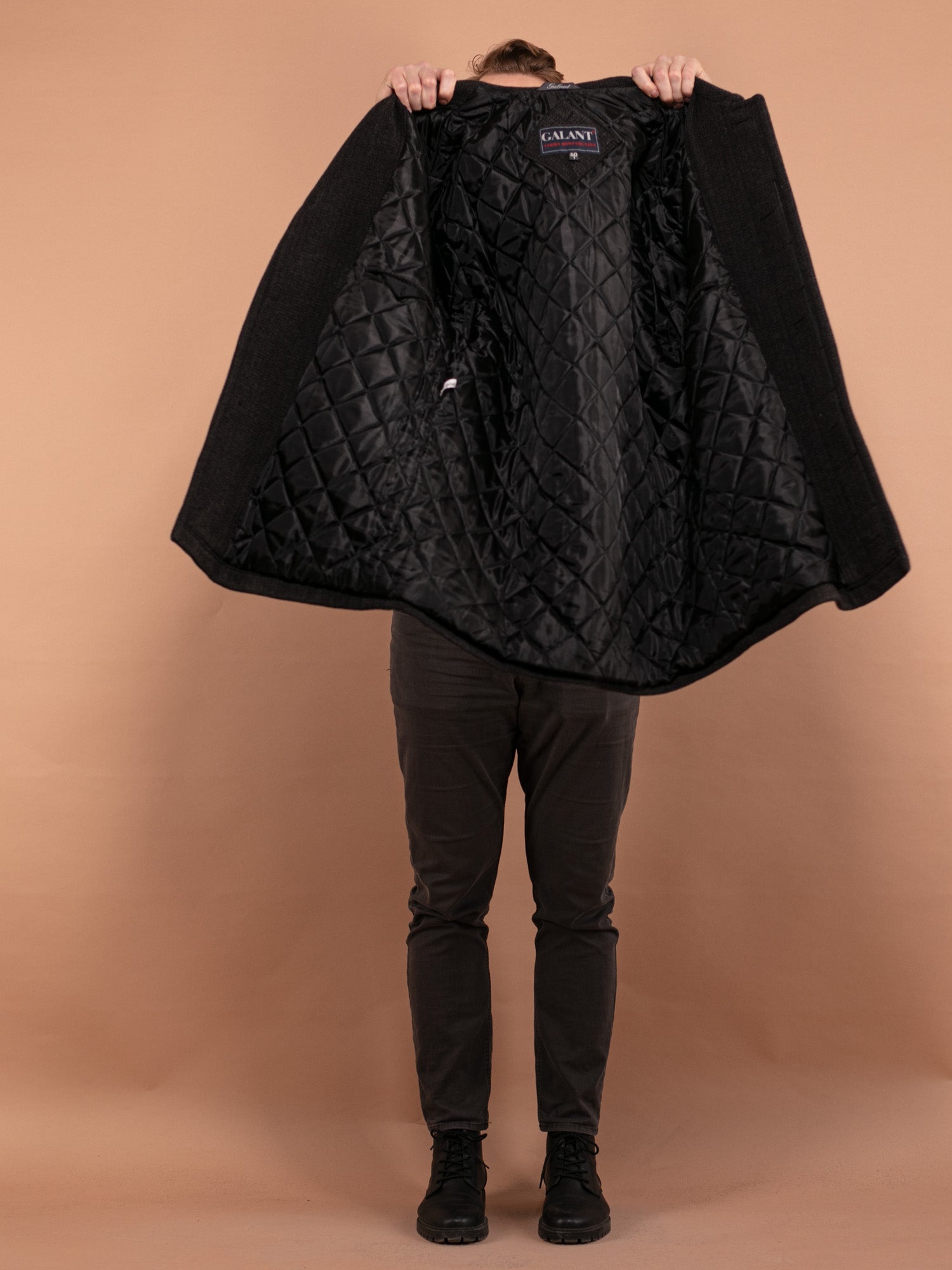 Online Vintage Store | 90's Men Wool Blend Coat | Northern Grip