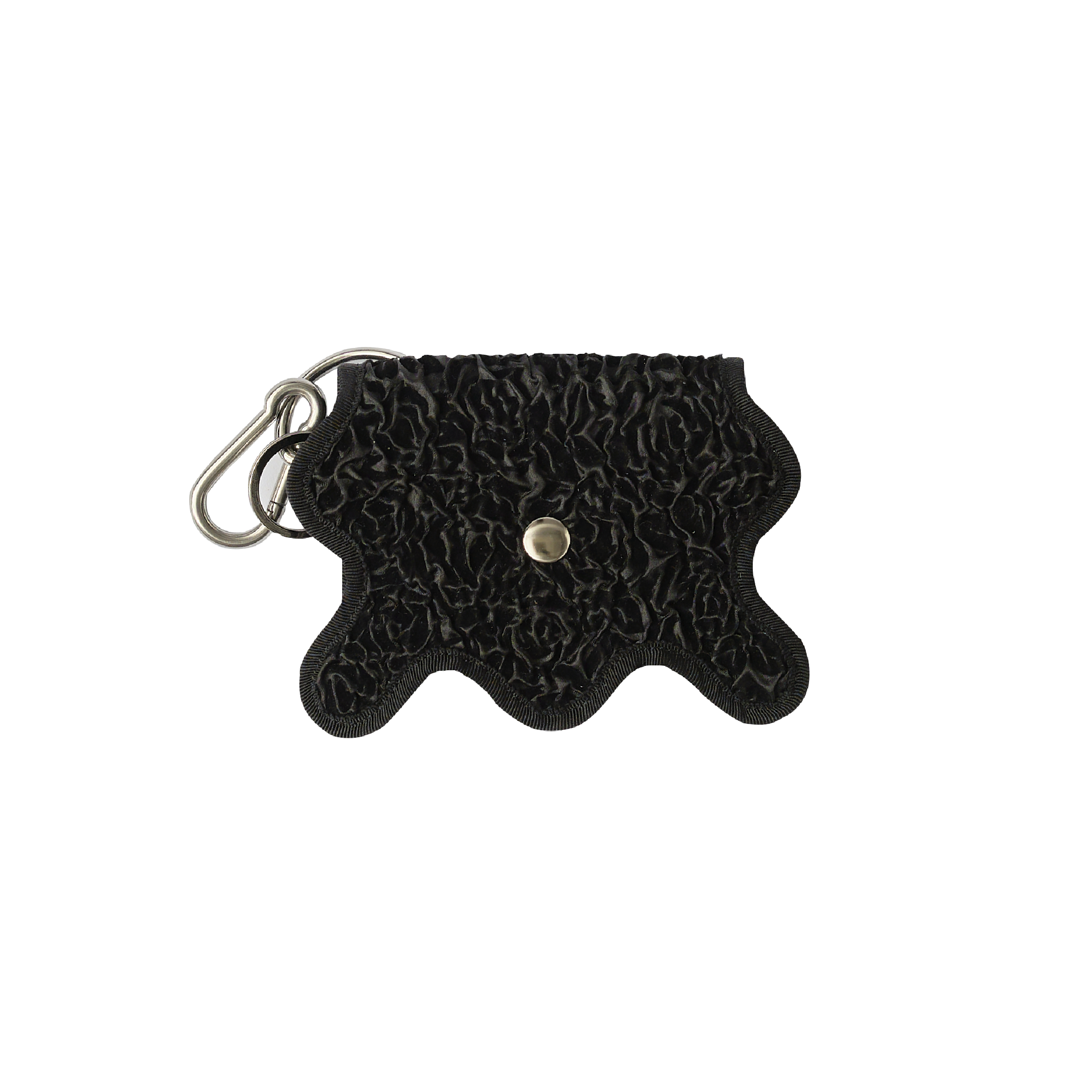 wave purse / black shirring – nori enomoto