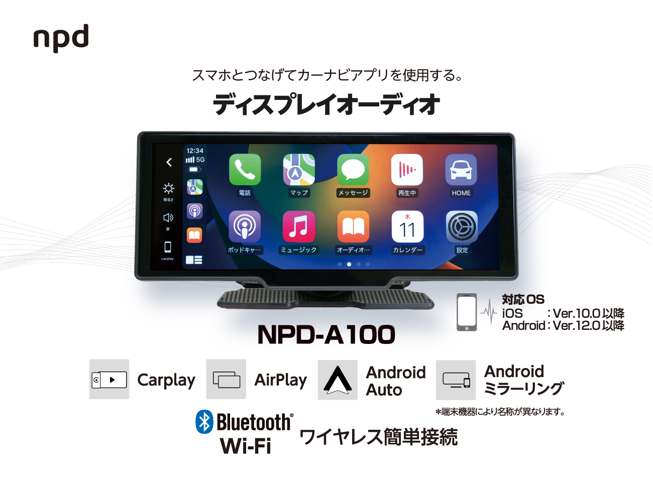 新製品】ディスプレイオーディオ NPD-A100 | マルエヌ NP事業部