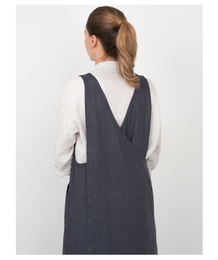 fog linen work(フォグリネンワーク)リネンオーバーエプロン | 山口県