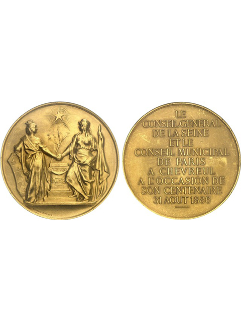 フランス共和国 教育省 銅メダル マリアンヌ1907-08年 オスカーロティ