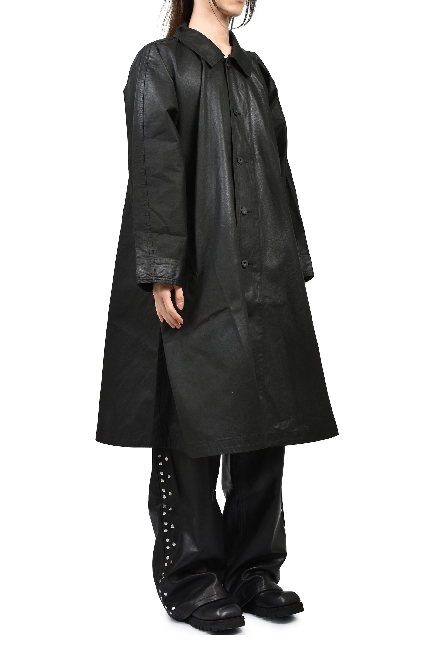 PORTER CLASSIC ポータークラシック FW25 CINCINNATI SWING COAT / BLK