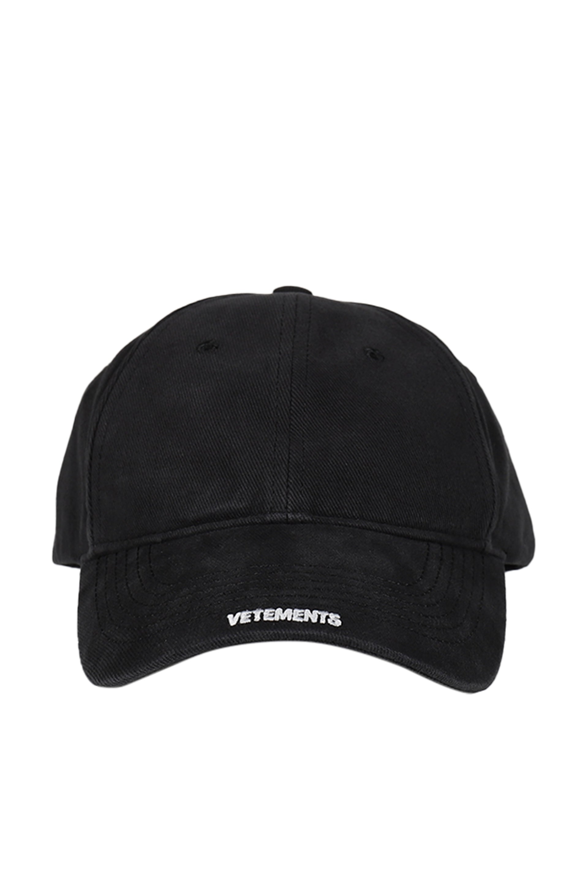 VETEMENTS ヴェトモン SS26 LEATHER BIKER CROSS CAP / BLK - NUBIAN