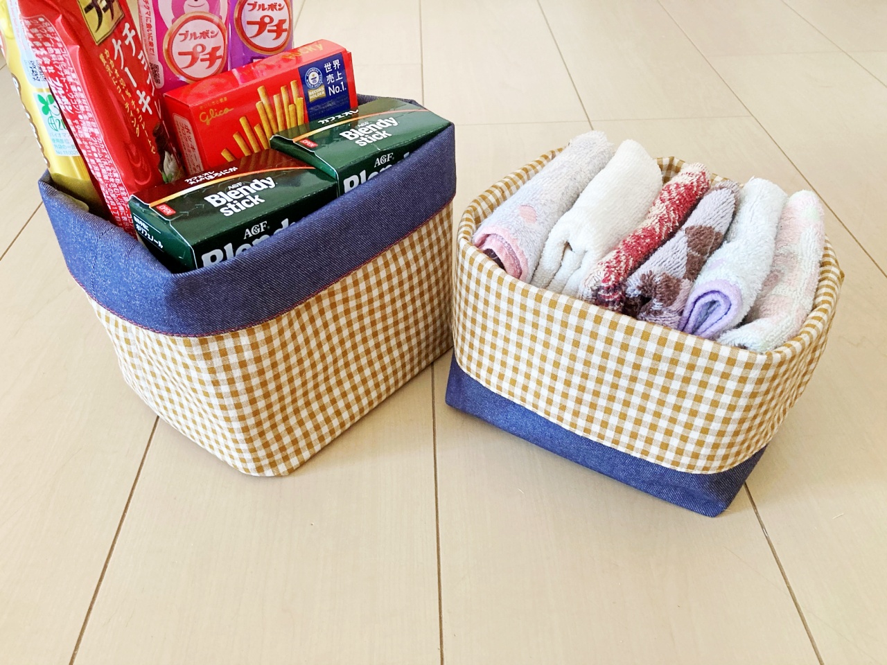 リバーシブルで使える！簡単かわいい布バスケットの作り方 - 縫いナビ