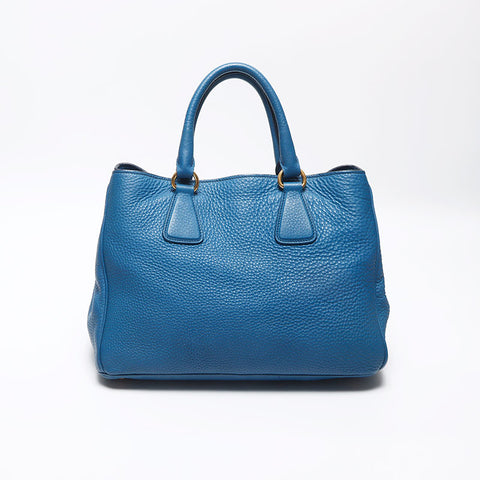 プラダ PRADA ロゴ金具 ハンドバッグ ブルー WS10385 – NUIR VINTAGE