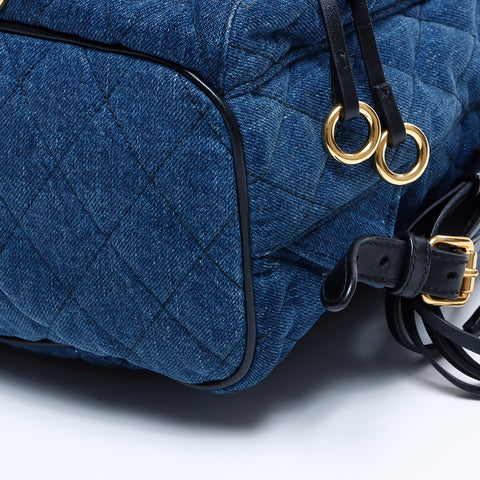 プラダ PRADA デニム 刺繍 リュック・デイパック ブルー WS8136 – NUIR