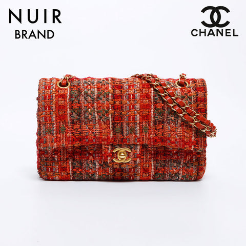 シャネル CHANEL ツイード 2020s ダブルフラップ チェーン ショルダー