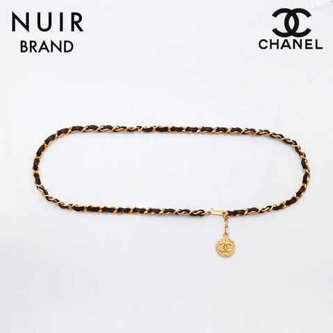 CHANEL チェーンベルトゴールドブラック