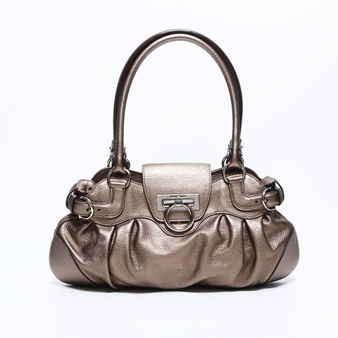 サルヴァトーレフェラガモ Salvatore Ferragamo ガンチーニ シルバー