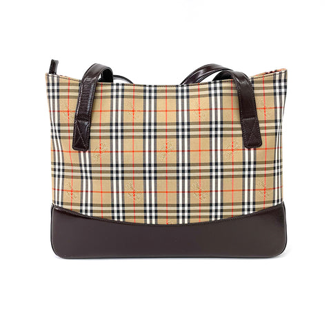 バーバリー BURBERRY ノバチェック レザー キャンバス ショルダー