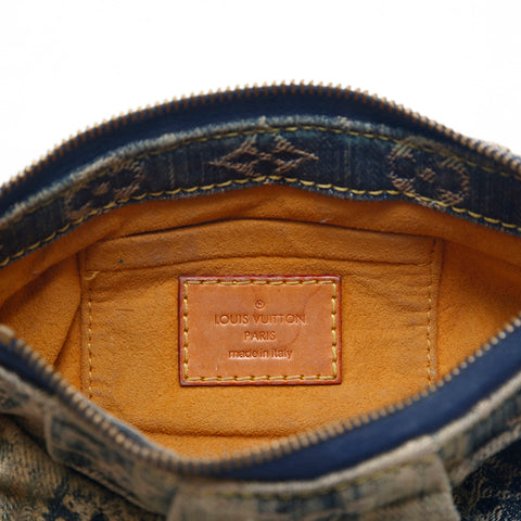 ルイ・ヴィトン LOUIS VUITTON モノグラムデニム ポーチ ネイビー