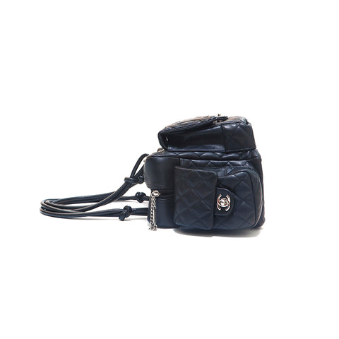 シャネル CHANEL カンボンライン マルチポケット ハンドバッグ レザー