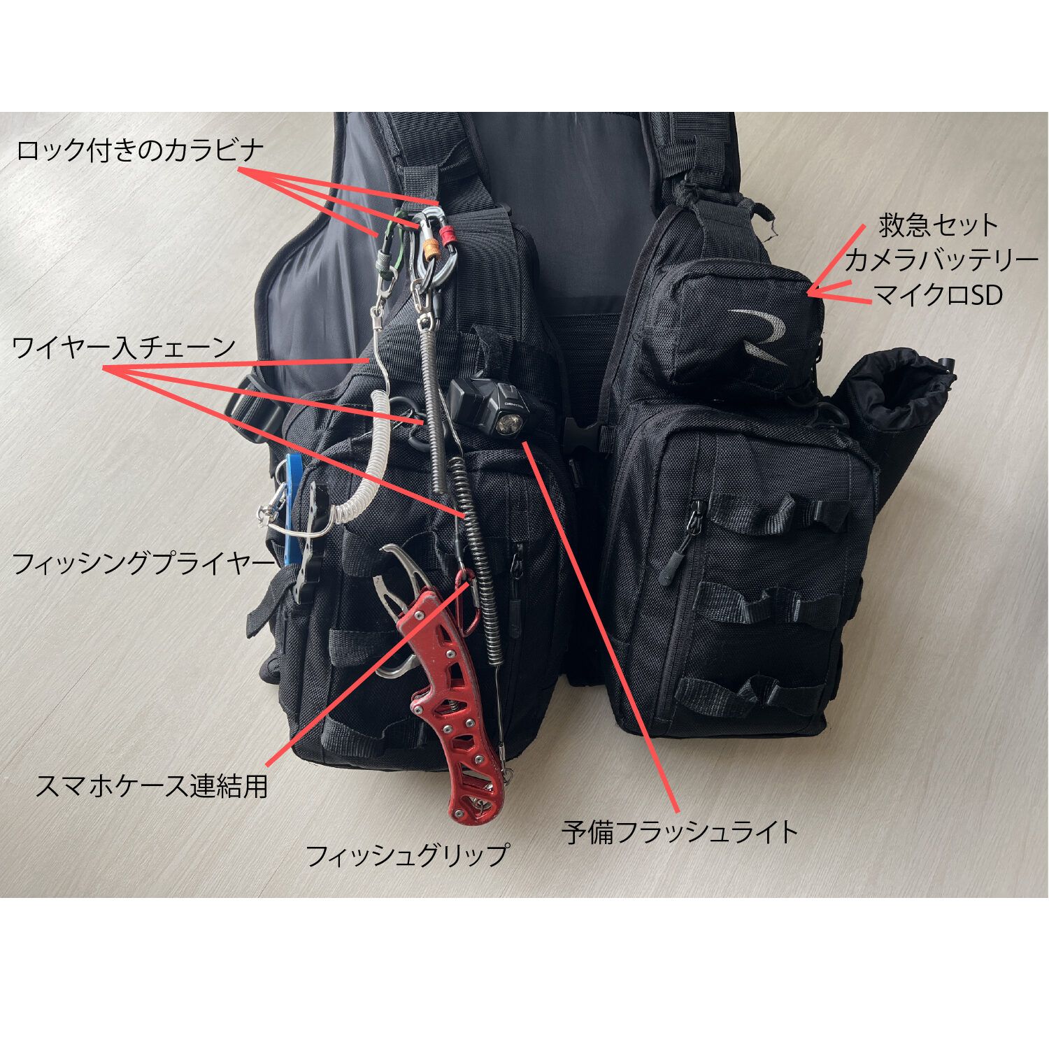 ライジャケはタカミヤのゲームフローティングベストDXがめっちゃ