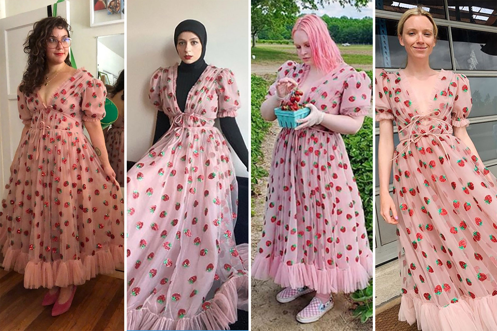 The girly 'Strawberry Dress' is the hottest look of summer 2020