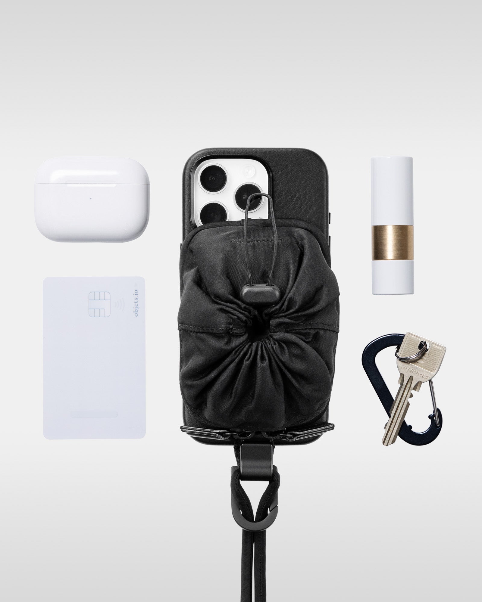 objcts.io iPhone 17 Air カラビナ付（MagSafe対応) カラビナ付 iPhone