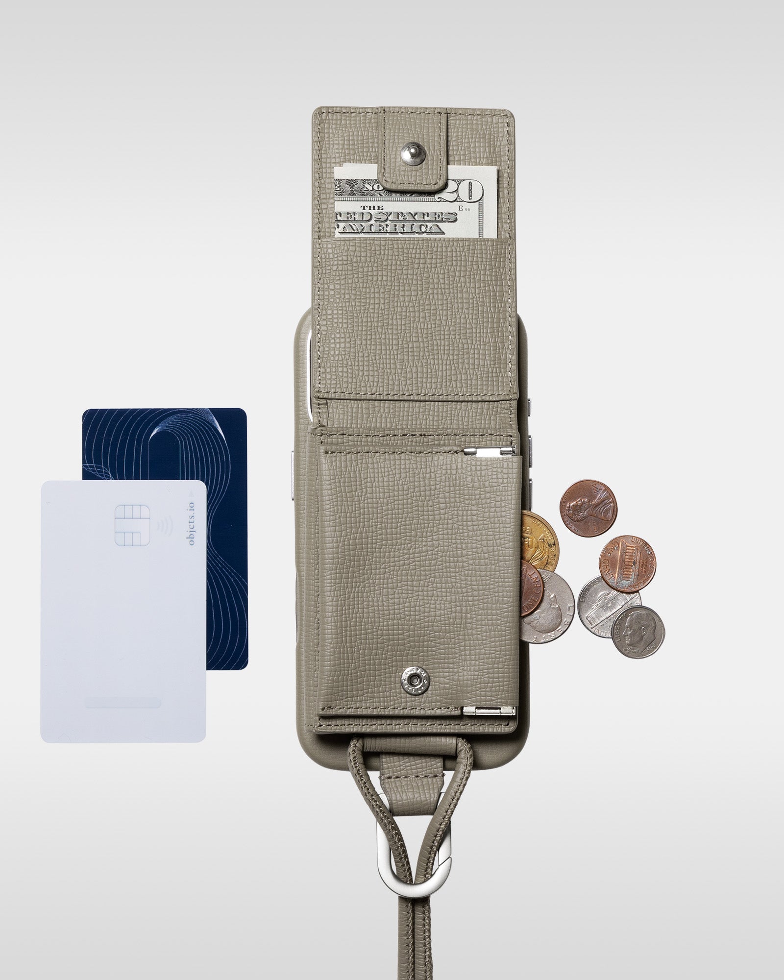 レザー製 iPhoneケース セット / ストラップ付スマホケース / スマホ