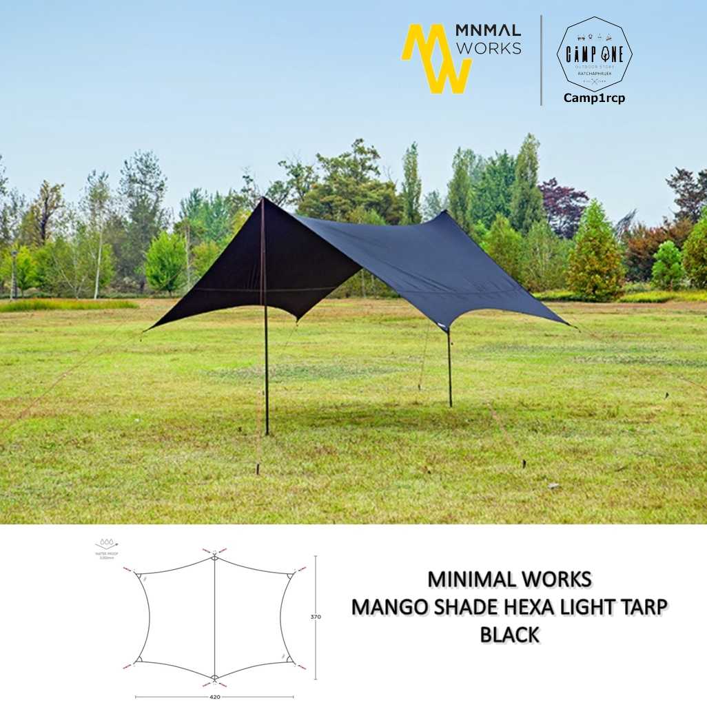MINIMAL WORKS MANGO SHADE HEXA TARP 黒 MANGO SHADE HEXA TARP EX