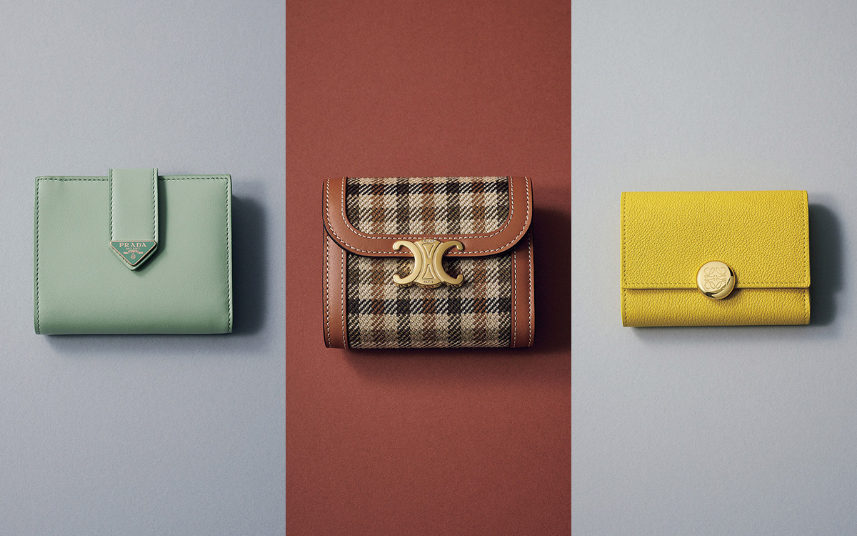 ラグジュアリーブランドの「コンパクト財布」6選｜華やかカラーや